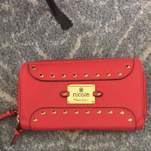 Nicole miller orange wallet